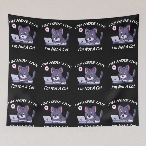 Item preview,  I'm Here Live I'm Not A Cat funny trending tees desgin I'm Not A Cat desgin Im Not A Cat Desgin I'm Not A Cat designed and sold by justbejoker.