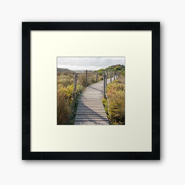 Item preview, Wooden path crossing grass field in summer designed and sold by Stanciuc.
