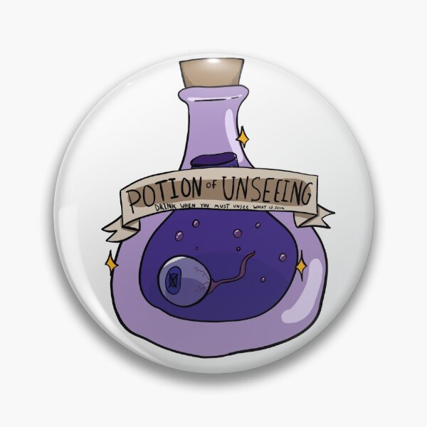 Item preview, Cute purple potion of unseeing sticker designed and sold by lemonsNlavender.