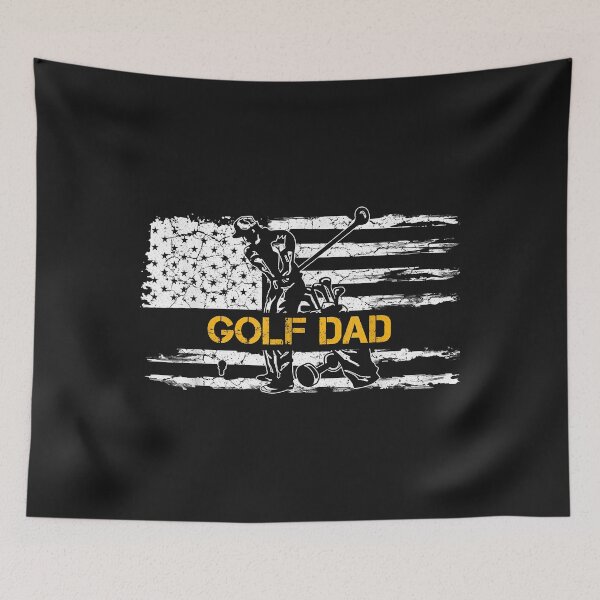 Item preview, Vintage USA American Flag Proud Golf Dad Golfer Silhouette designed and sold by Ambrosia1234.