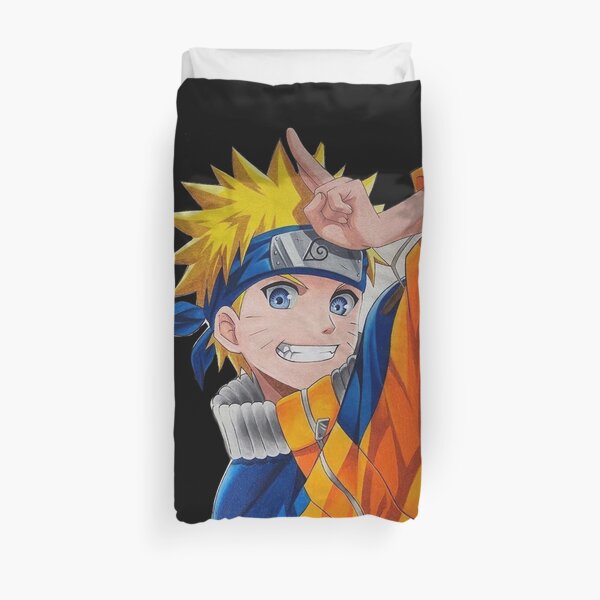 Lovely Anime faces of fox boy characters Duvet Cover