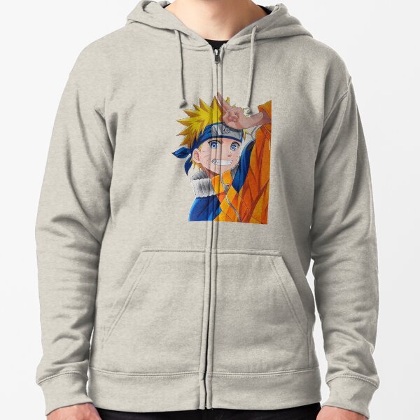 Beaux visages d'anime de personnages de renard Veste zippée à capuche