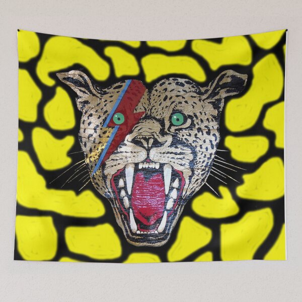 Item preview, Street Walking Cheetah on yellow, large head designed and sold by mickwarkcup.