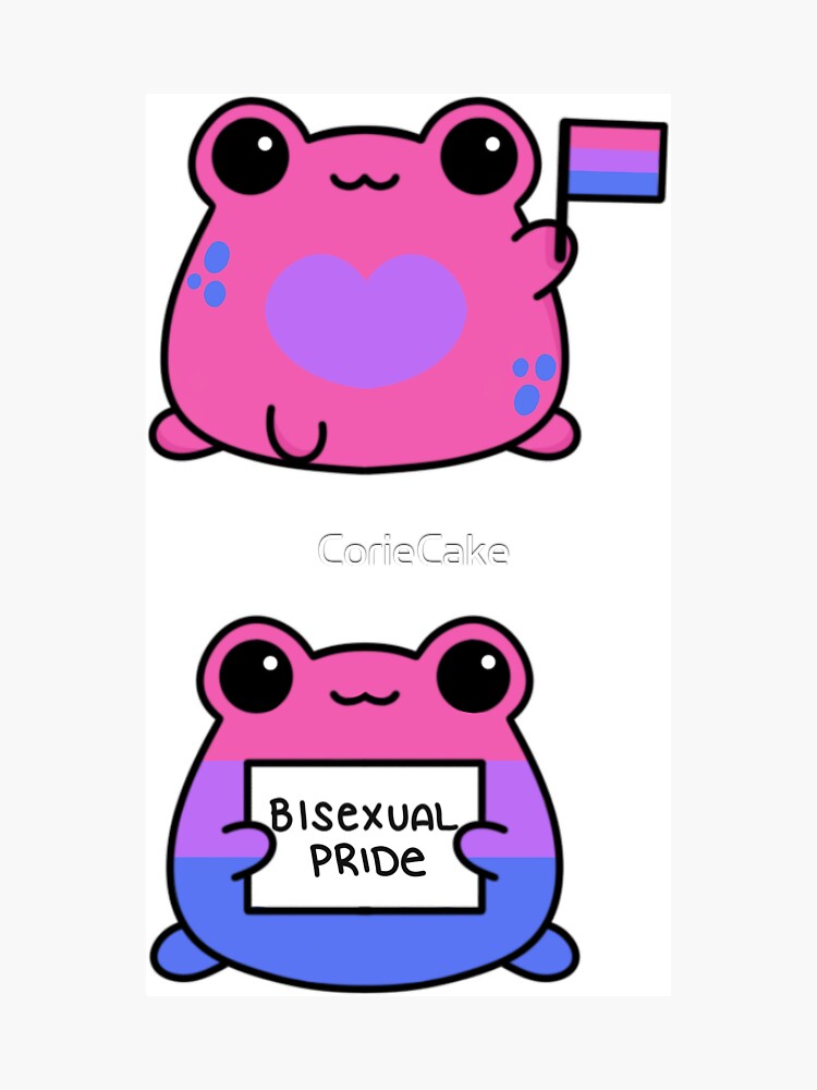 Bisexual Pride Frogs Magnet For Sale By Coriecake Redbubble