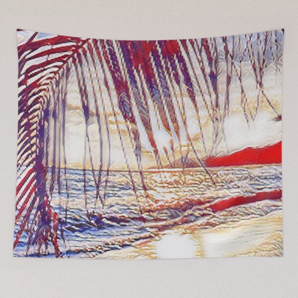 Item preview, GALATHI Sunset Beach Red - Sunset designed and sold by Galathi Designs.