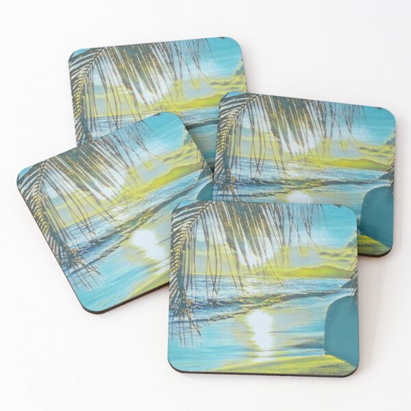 Item preview, GALATHI Sunset Beach Green - Sunset designed and sold by Galathi Designs.