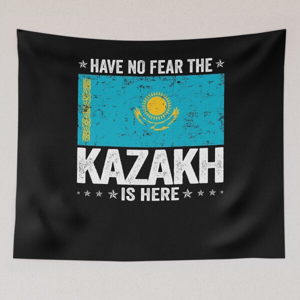 Item preview, Have No Fear The Kazakh Is Here  Kazakhstan Flag Design designed and sold by JJDzignsShop.