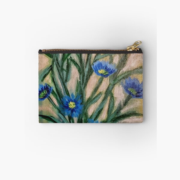 Item preview, Abstract blue wildflowers  designed and sold by kkartwork.
