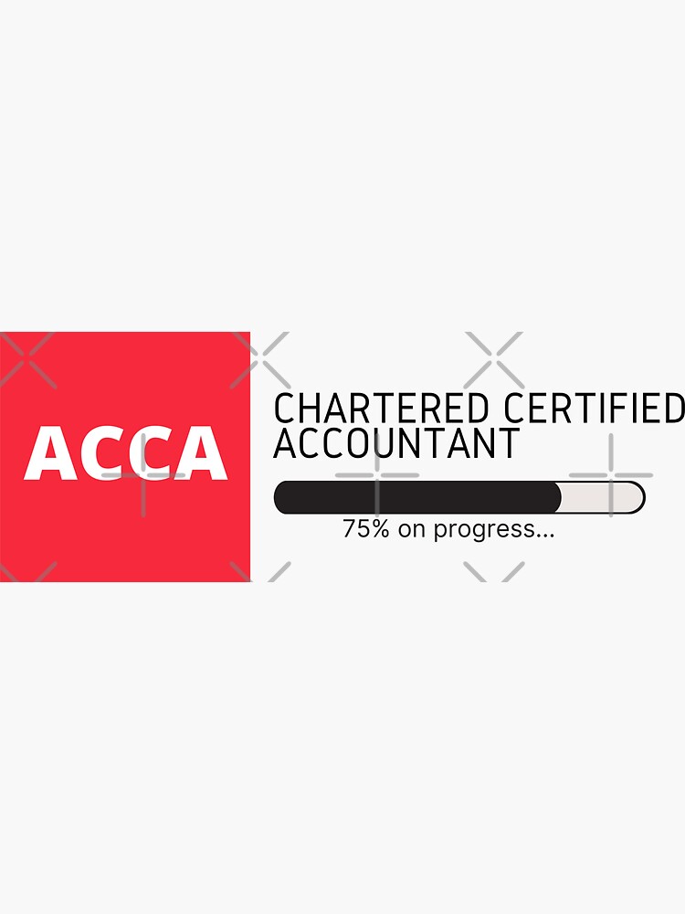 "Chartered Certified Accountant ACCA " Sticker for Sale by RedElYoubi