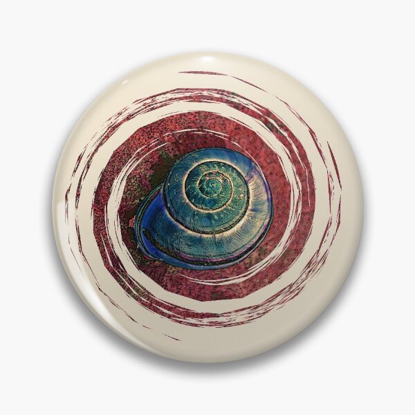 Item preview, Snail Shell in Swirls of Magenta and Green designed and sold by BeceroCreations.