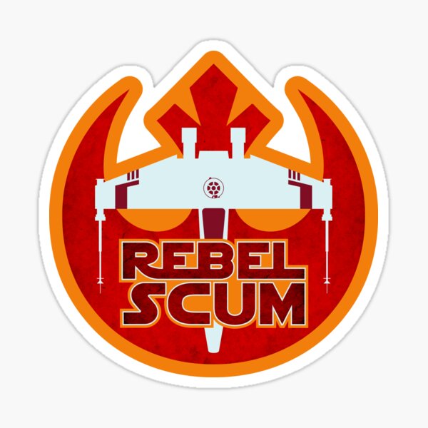 4 inch Sticker Star Wars Rebel Scum Logo 