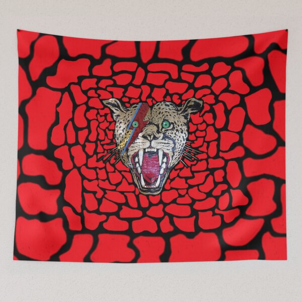 Artikelvorschau, Street Walking Cheetah auf Rot entworfen und verkauft von mickwarkcup.