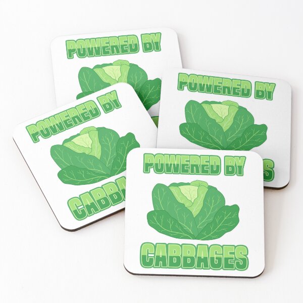 Item preview, Powered By Cabbages - Vegan Chou Cabbage designed and sold by Dan66.