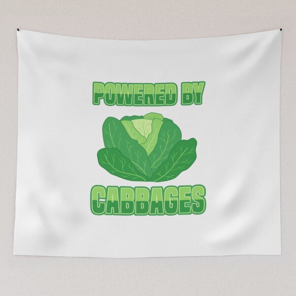Item preview, Powered By Cabbages - Vegan Chou Cabbage designed and sold by Dan66.