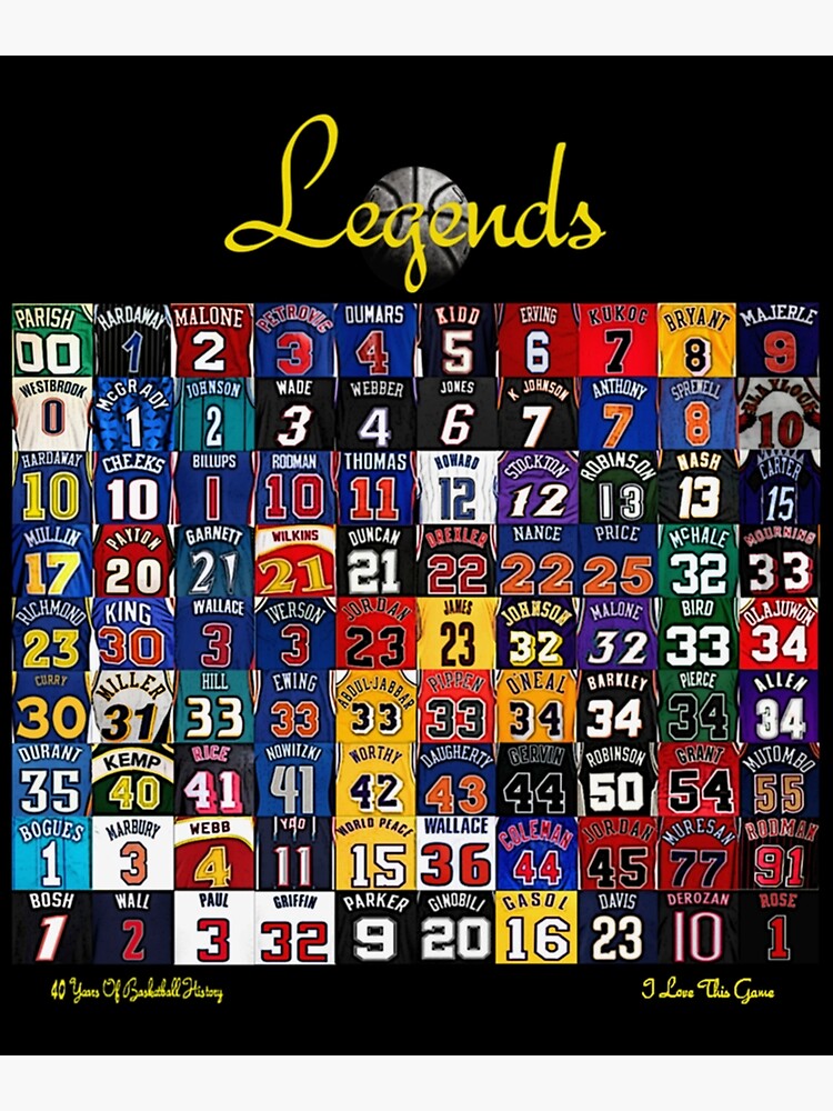 Discover Basketball Legends Premium Matte Vertical Poster
