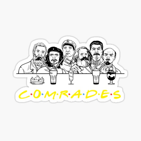 Communist Memes Friends Comrades Sticker