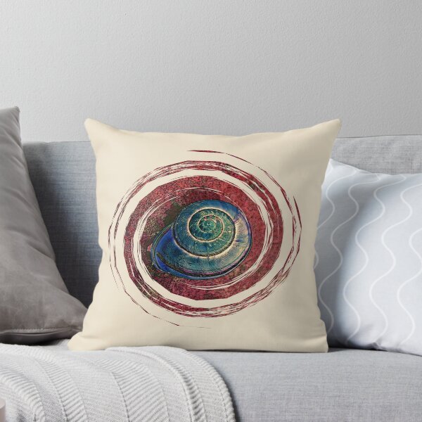 Item preview, Snail Shell in Swirls of Magenta and Green designed and sold by BeceroCreations.