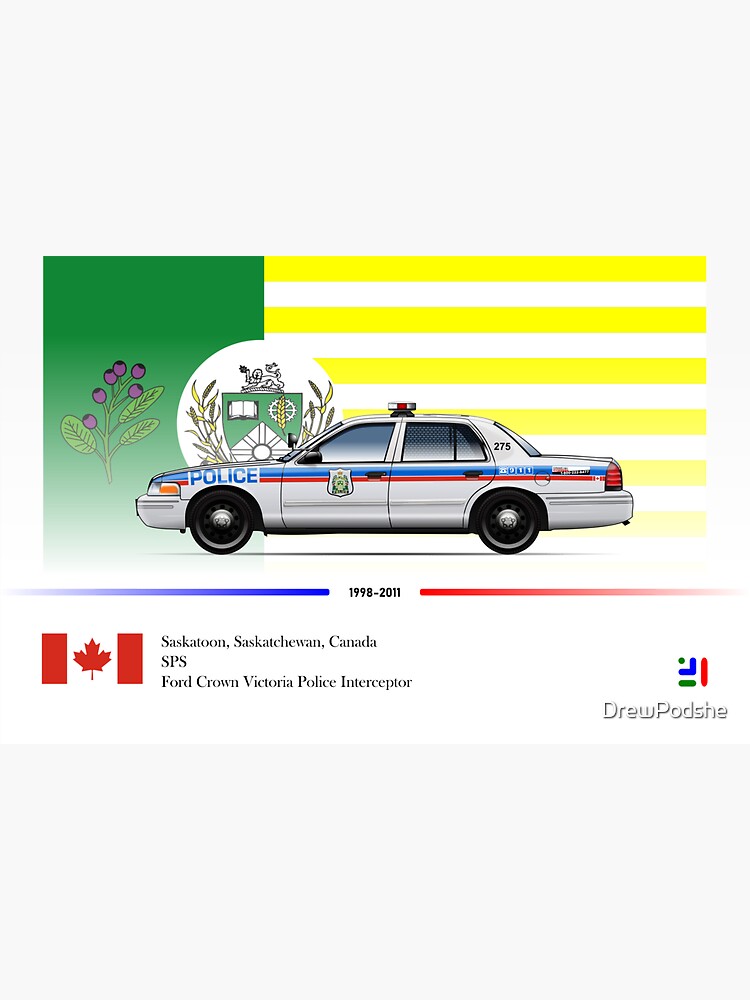 "Saskatoon police vehicle" Sticker by DrewPodshe Redbubble