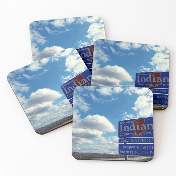 Item preview, Welcome to Indiana Sign Along a Two Lane Highway on a Cloudy Afternoon designed and sold by Mothe3rd.
