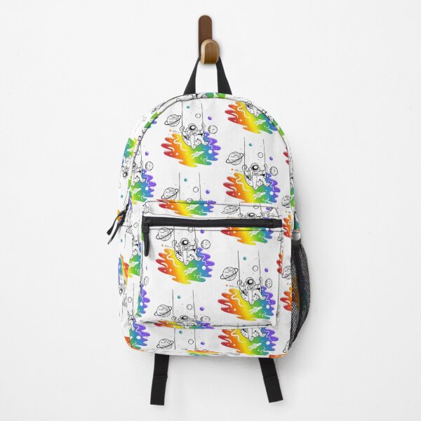 Item preview, Rainbow space, astronaut swinging designed and sold by RikkyTeesPride.