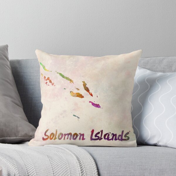 Item preview, Solomon islands Mapa en acuarela designed and sold by paulrommer.