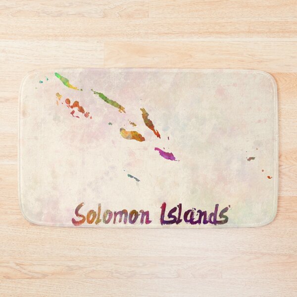 Item preview, Solomon islands watercolor map designed and sold by paulrommer.