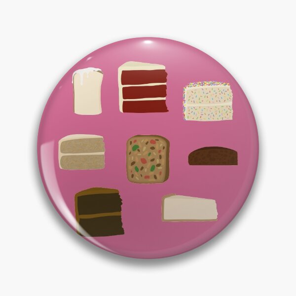 Artikelvorschau, Arten von Kuchen - rosa Hintergrund entworfen und verkauft von BundaBear.