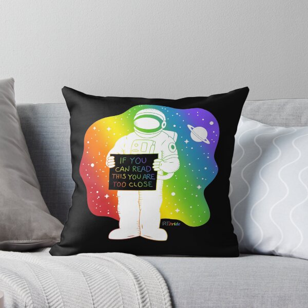 Item preview, Rainbow space, astronaut social distancing designed and sold by RikkyTeesPride.
