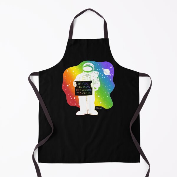 Item preview, Rainbow space, astronaut social distancing designed and sold by RikkyTeesPride.