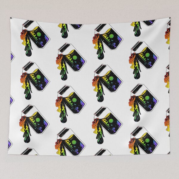Item preview, Rainbow space, astronaut milk carton designed and sold by RikkyTeesPride.
