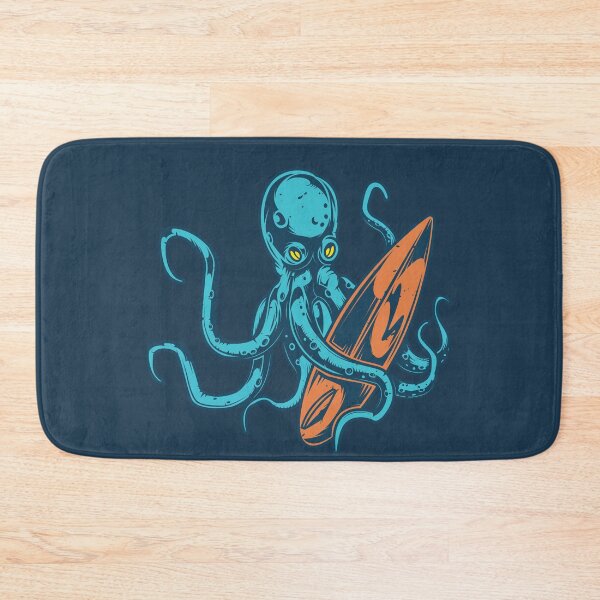 Item preview, Retro Octopus Surfer Illustration designed and sold by SLAG-Creative.