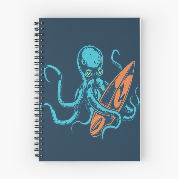 Item preview, Retro Octopus Surfer Illustration designed and sold by SLAG-Creative.