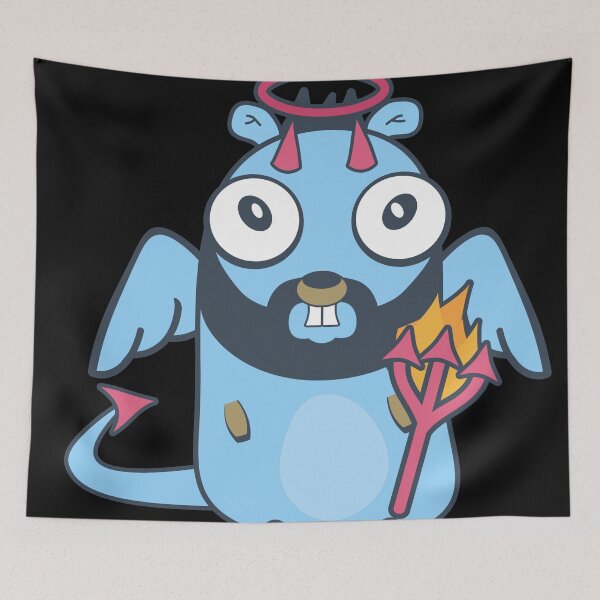 Item preview, Golang gopher like devil designed and sold by Olena Du.