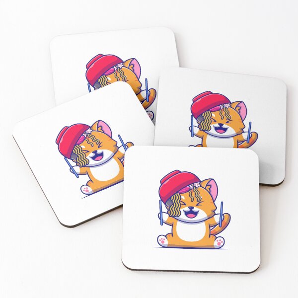 Item preview, DengoBear - DengoCat messing ramen  designed and sold by dengobear.