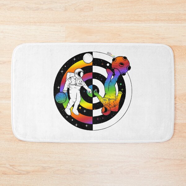 Item preview, Rainbow space astronaut, yin yang designed and sold by RikkyTeesPride.