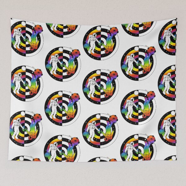 Item preview, Rainbow space astronaut, yin yang designed and sold by RikkyTeesPride.
