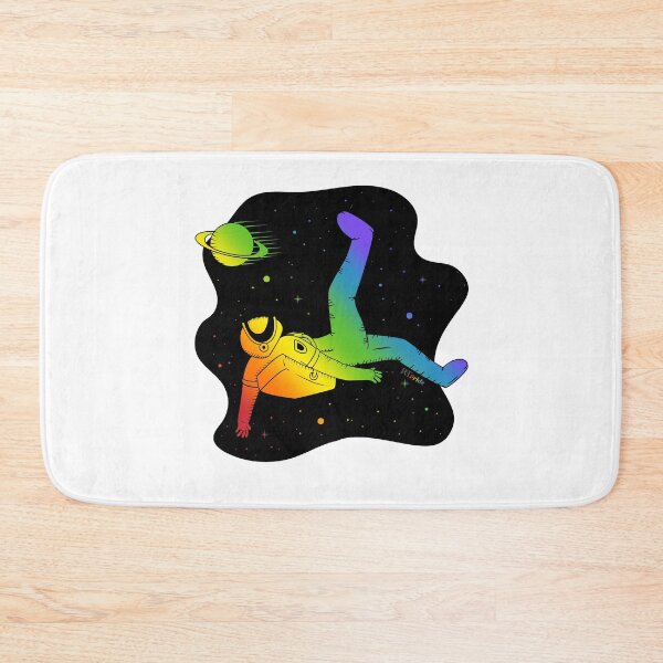 Item preview, Rainbow space astronaut, kicking planet designed and sold by RikkyTeesPride.