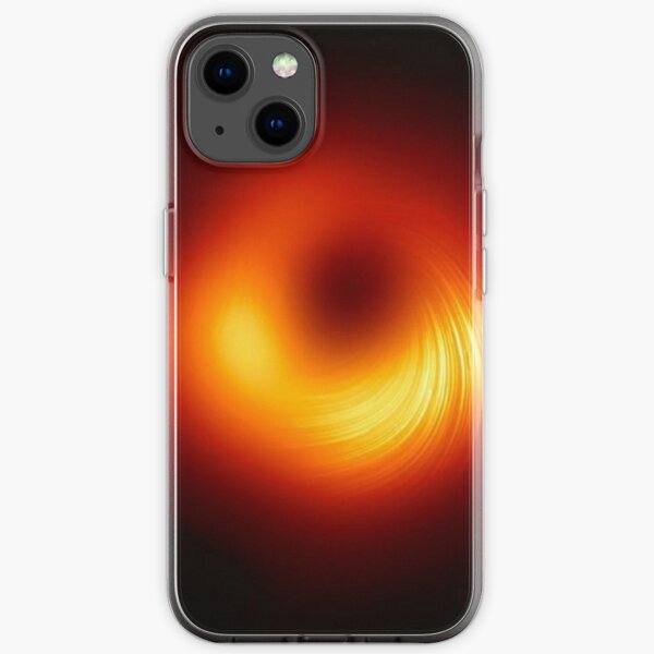 Polarized Light in the Vicinity of the Supermassive Black Hole at the Center of Galaxy M87 iPhone Soft Case