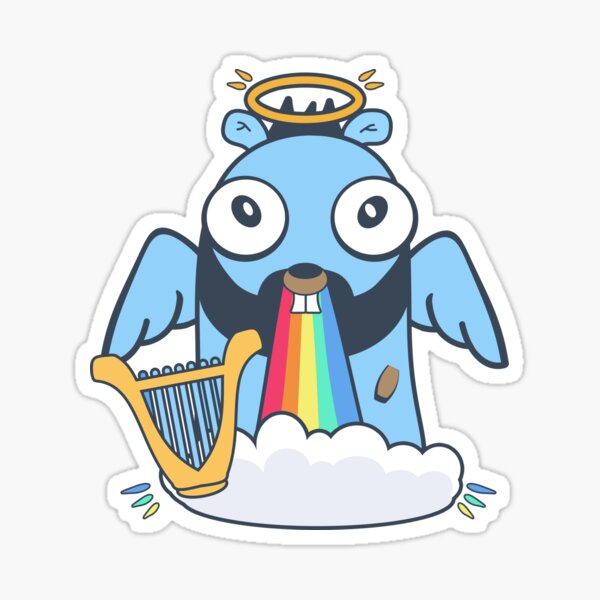 Item preview,  Golang gopher like angel designed and sold by Olena Du.