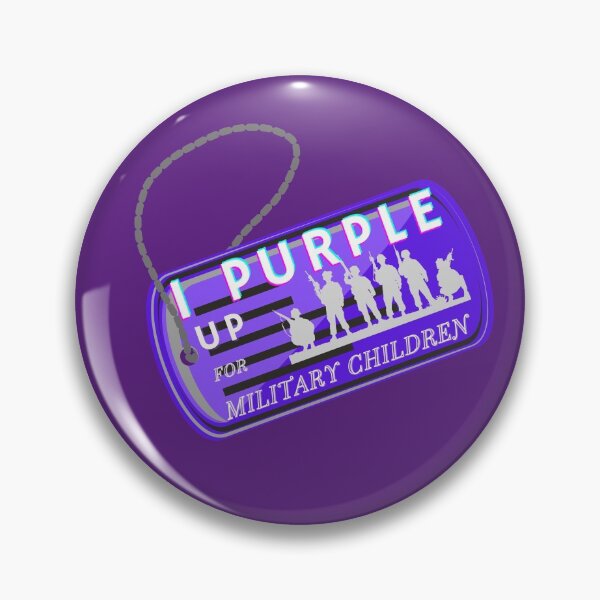 Item preview, I Purple Up For Military Children designed and sold by JoLiShop.
