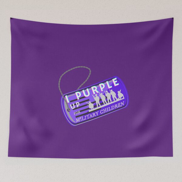 Item preview, I Purple Up For Military Children designed and sold by JoLiShop.