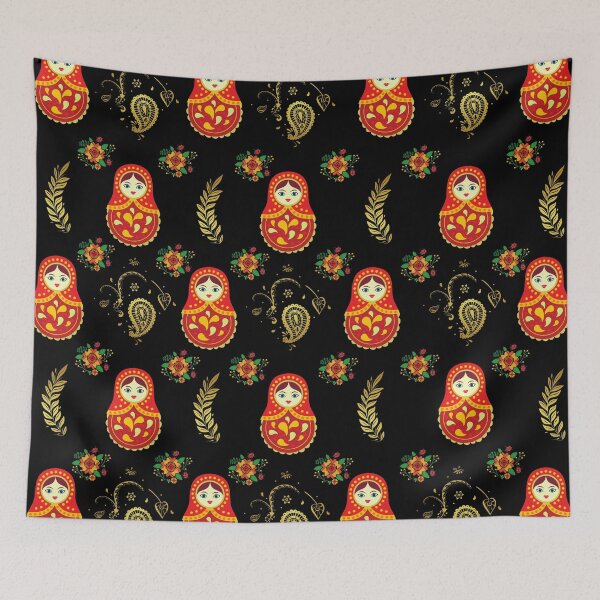 Item preview, Matryoshka russian doll pattern designed and sold by Dolyaz.