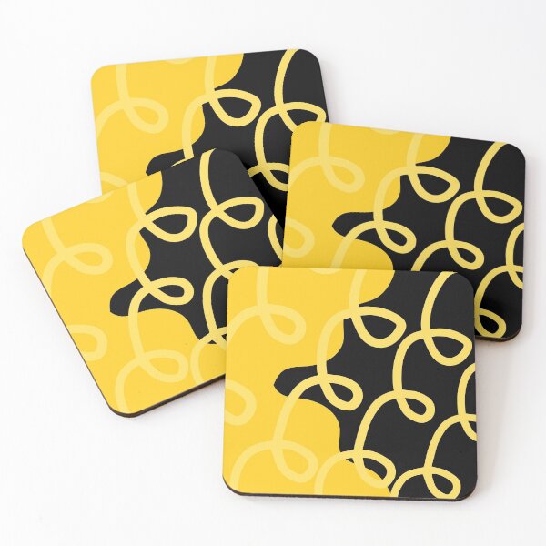 Item preview, Squiggly Minimalist Pattern Yellow designed and sold by ckylin.