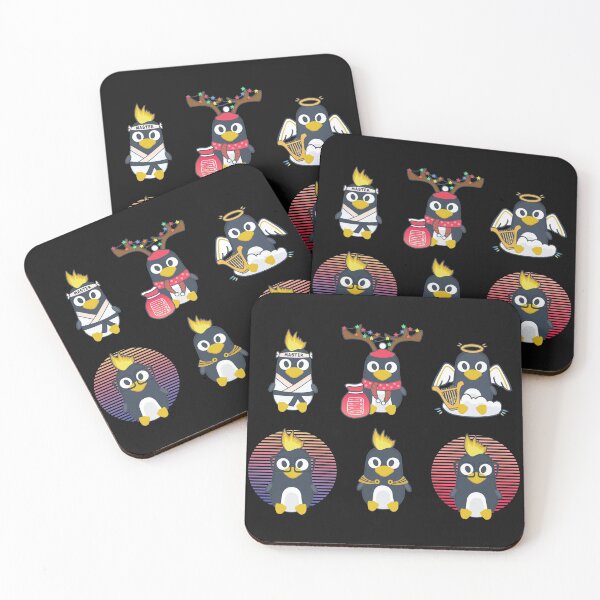 Item preview, Linux tux penguin sticker set designed and sold by Olena Du.