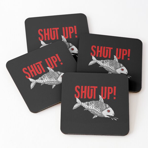 Item preview, Abstract Fish - Shut Up! designed and sold by BlackLineWhite.