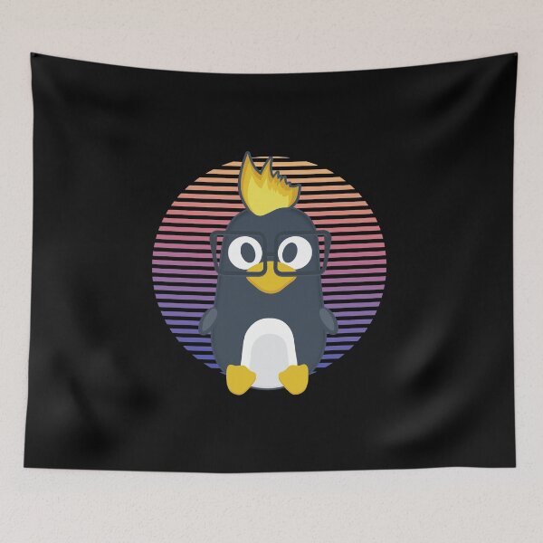 Item preview,  Linux tux penguin like nerd designed and sold by Olena Du.