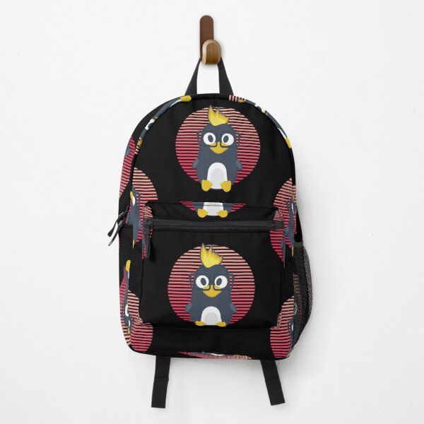 Item preview, Linux tux penguin like nerd in red bg designed and sold by Olena Du.