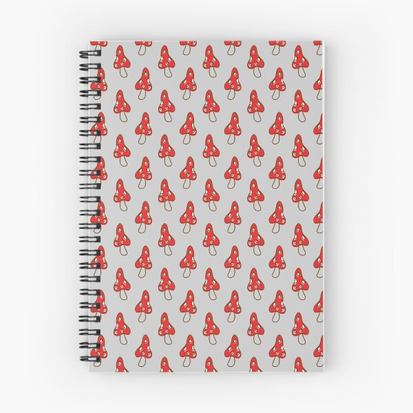 Item preview, Red and Gray Spotted Mushroom Pattern designed and sold by SaradaBoru.