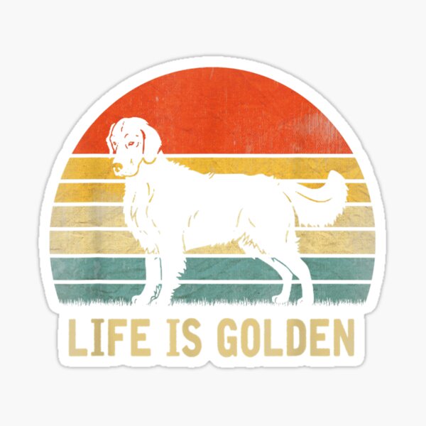 Item preview,  DAS LEBEN IST GOLDEN, Golden Retriever, Golden Retriever-Liebhaber, Golden Retriever-Besitzer designed and sold by justbejoker.