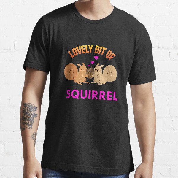 Lovely bit of squirrel couple hugging acorn Essential T-Shirt